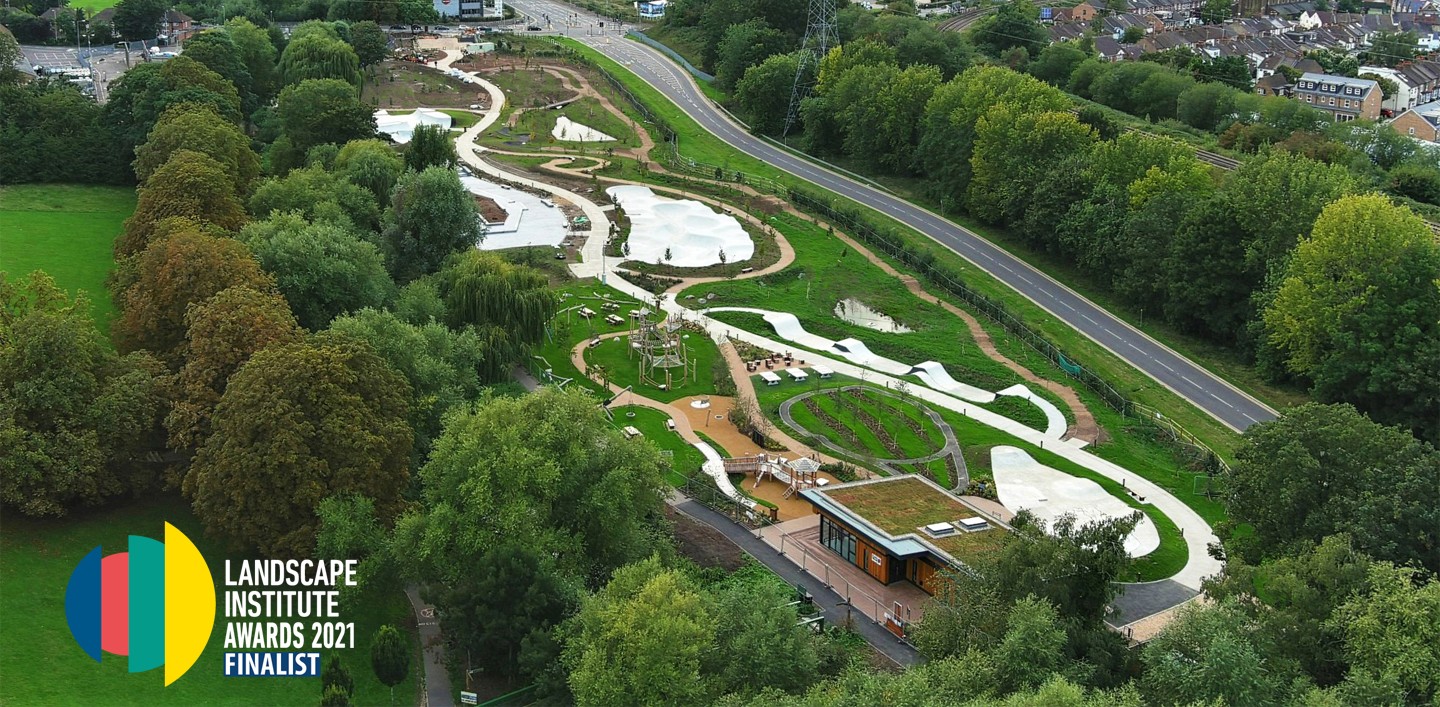 Oxhey Activity Park is a finalist for the Landscape Institute Awards